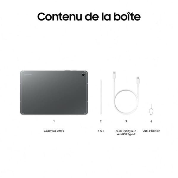 Samsung Galaxy Tab S10FE 10.9'' 8GB 128GB 5G GRÅ