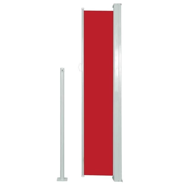 vidaXL Infällbar sidomarkis 140 x 300 cm Röd