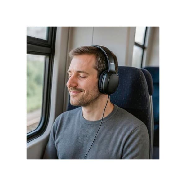 Hörlurar - HAMA - Fun C - supra-aural - inbyggd mikrofon & röstkommandon - USB-C