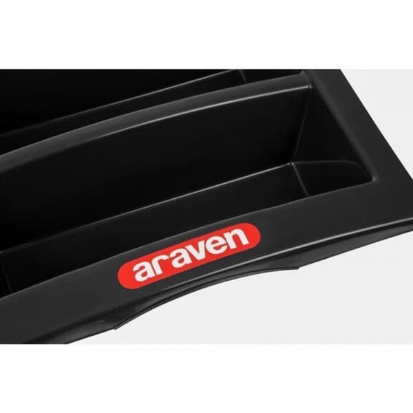 Besticklåda - Araven - 1/1 gastro - Mörkgrå - Polyeten - Stapelbar