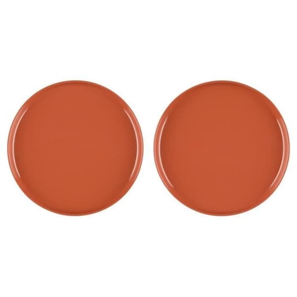 Maku Tallrik Enkel 26 cm terrakotta 2 st