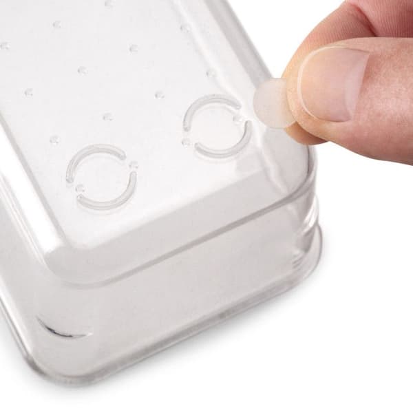 Emuca 8-pack organisatörskuber för lådor, Plast, Transparent
