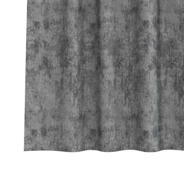 vidaXL Sammet Gardiner 2 st Grå 140 x 140 cm Sammet 4107723
