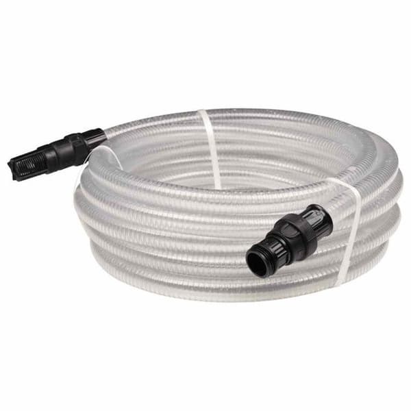 Sugrör med anslutningar i transparent PVC 1 10 m PVC