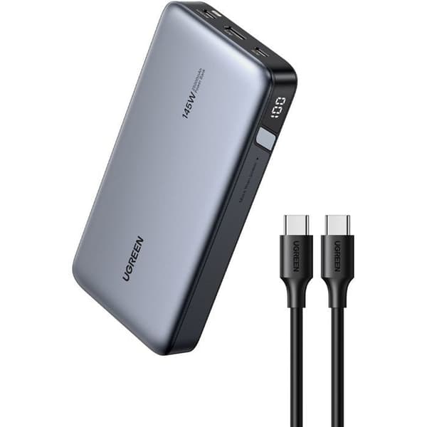Externbatteri - UGREEN - 25,000 mAh - 145W - Grå