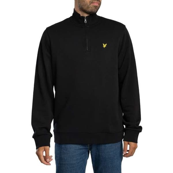 Sweatshirt Bouclé Med Kvart Zip - Lyle & Scott