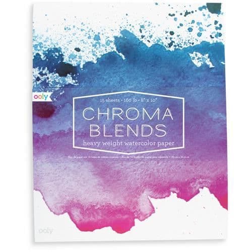 Ooly - Chroma Blends kraftigt akvarellpappersblock