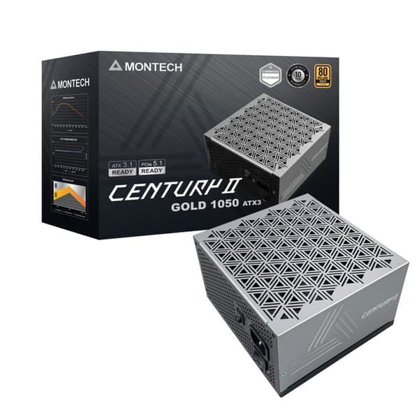 Strömförsörjning ATX - Montech - Century II - 850 W - 80 Plus Gold - Modulär