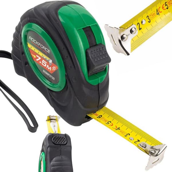 Måttband rullat 7,5 m x 25 mm