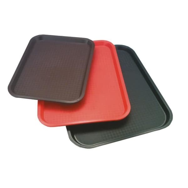 Plattform självbetjäning och snacks - Aps - Röd - 41 x 30,5 cm - Polypropylen - Rektangulär