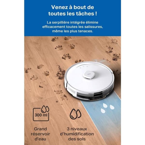 Tapo RV30Max Plus 4 i 1 Tyst Dammsugare Robot 5300Pa