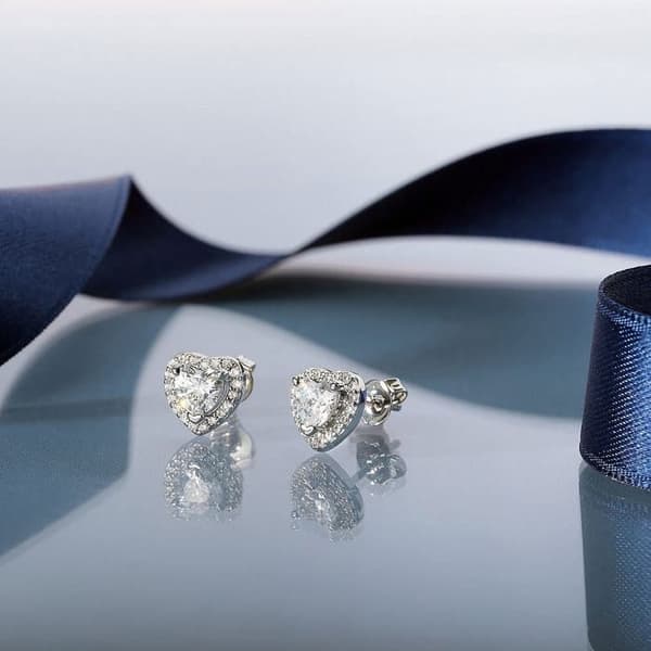 Puces MORELLATO i Silver 925/1000 Vit och Vit Oxid
