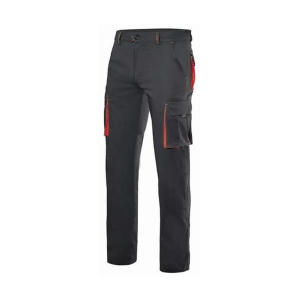 Velilla Stretch arbetsbyxor - svart / röd