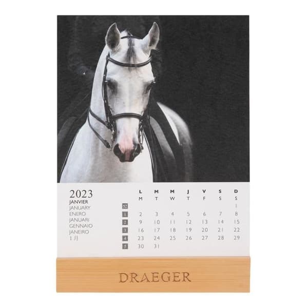 Kalender på bashästar - 2023 - Draeger Paris