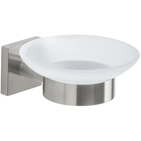 Tvålpump - GEDY - Fuji borstad - Väggmontering - Rostfritt stål - Satinerat glas
