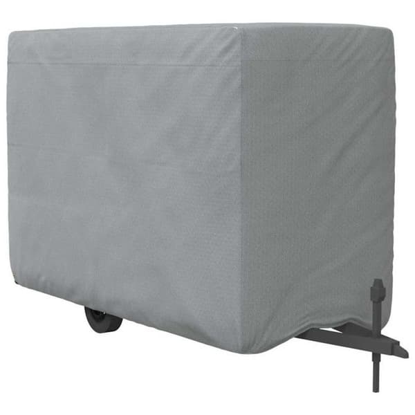 Hästsläpvagnsskydd grå 396x178x250 cm icke-vävd tyg