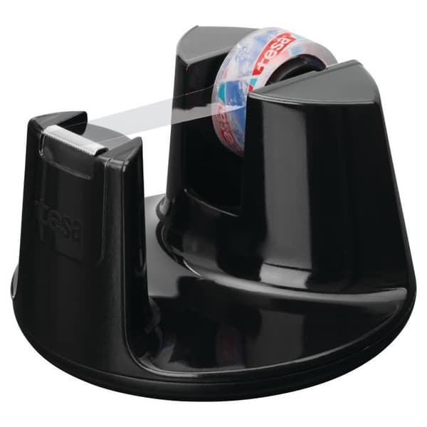 Bordskniv - TESA - Easy Cut Compact - svart blank - 1 tejprulle - 10m x 15mm
