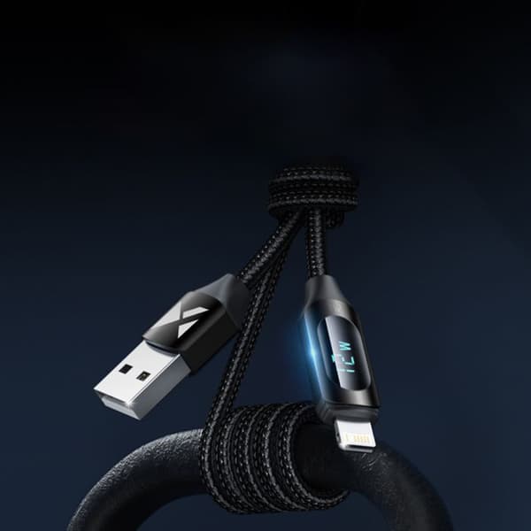 Laddare - Wozinsky - 1022013 - USB-A - Lightning 2m - Svart