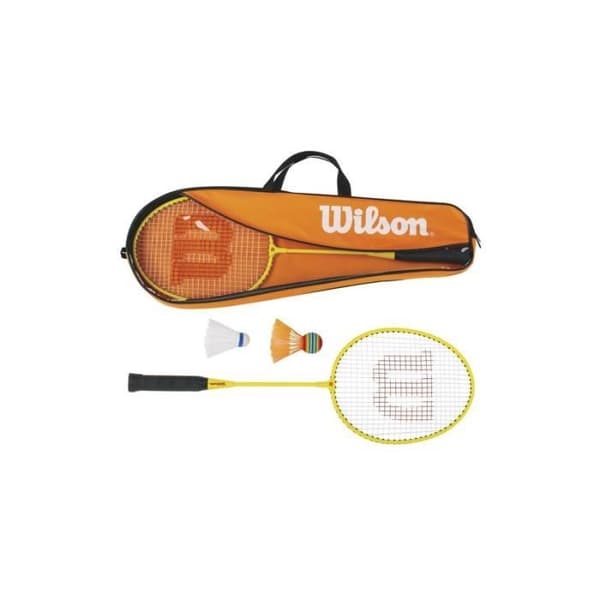 Wilson juniorracket + fjäderbollssats - gul - 3