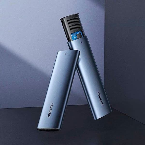 Extern USB-C-hölje - ICY BOX - NVMe M.2 Typ 2280 - USB 3.1 - Grå - Hög prestanda