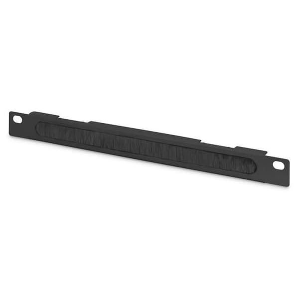 Kabelhanteringspanel - Svart - 254mm - 1/2U - Plast - Kabelorganisation