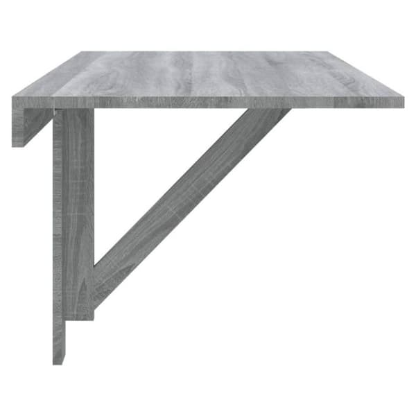 Väggmonterat hopfällbart bord Sonoma grå 100x60x56 cm Ingenjörsträ
