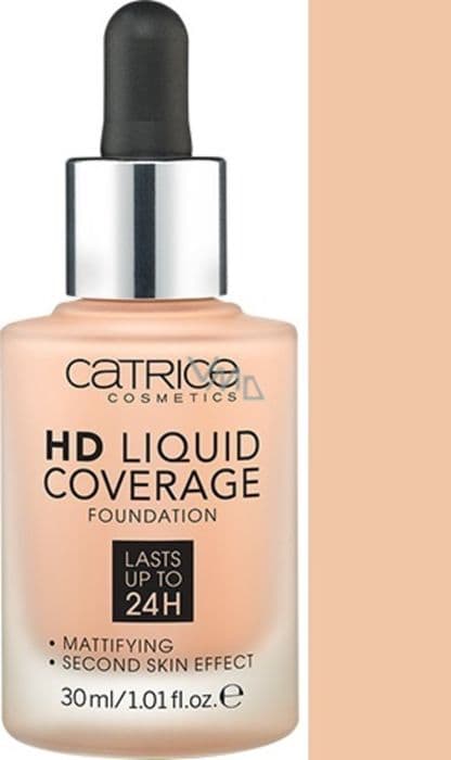 Foundation - CATRICE - HD Liquid Coverage 020 - Rose Beige - 30 ml - Hög definition