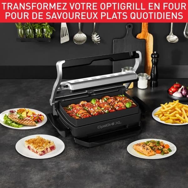 Tefal, Optigrill+ XL, 9 tillagningsprogram, XL tillagningsyta