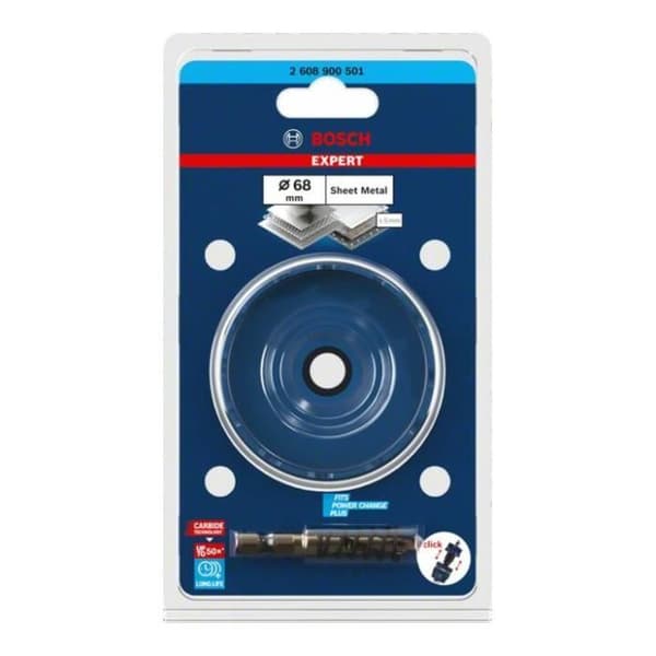Borrkrona - BOSCH - 2608900501 - Diameter 68 mm - Längd 40 mm - Precisionkarbid
