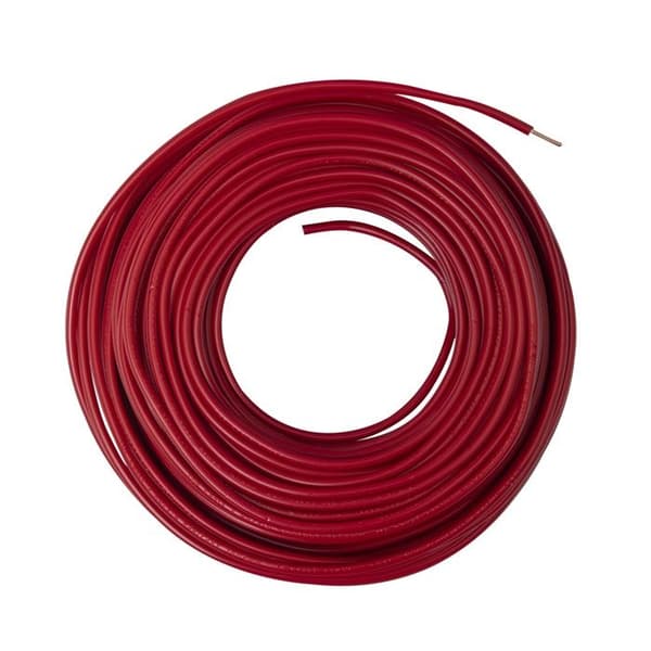 Elektrisk kabel H07V-U 1,5mm² röd - 25m - Zenitech