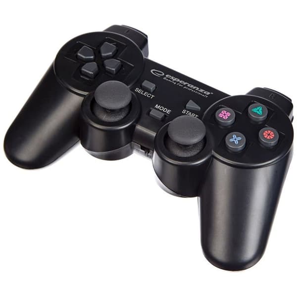 Spelkontroll - ESPERANZA - Gladiator - Trådad - Svart - PC och PS3