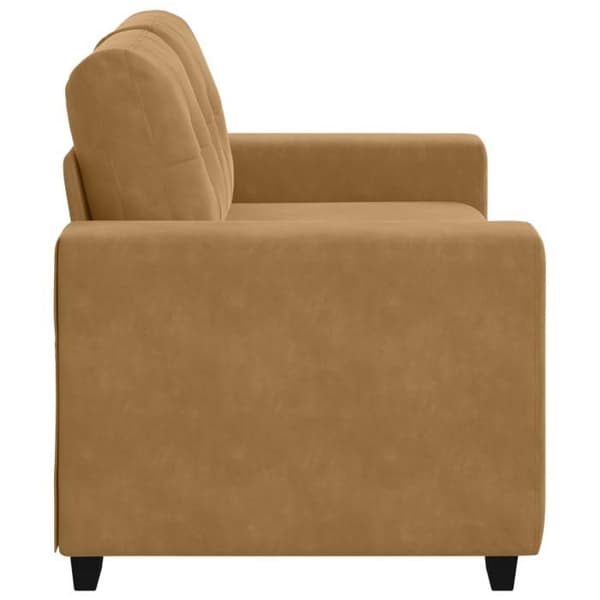 Kanapé Loveseat Brun 120 cm Velour