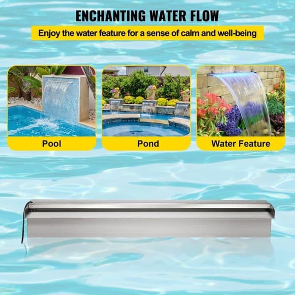 Vattenfall - fontän - jet Vevor - Pool Vattenfall 23.6