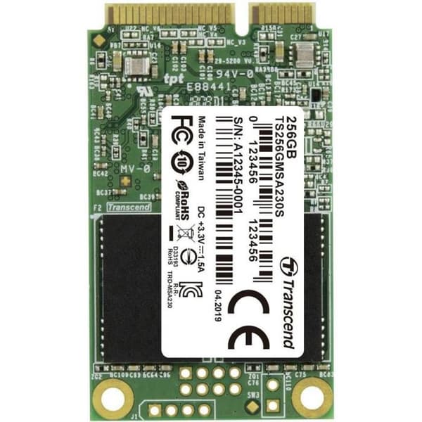 Transcend MSA230S 256 GB SSD mSATA intern mSATA detalj TS256GMSA230S