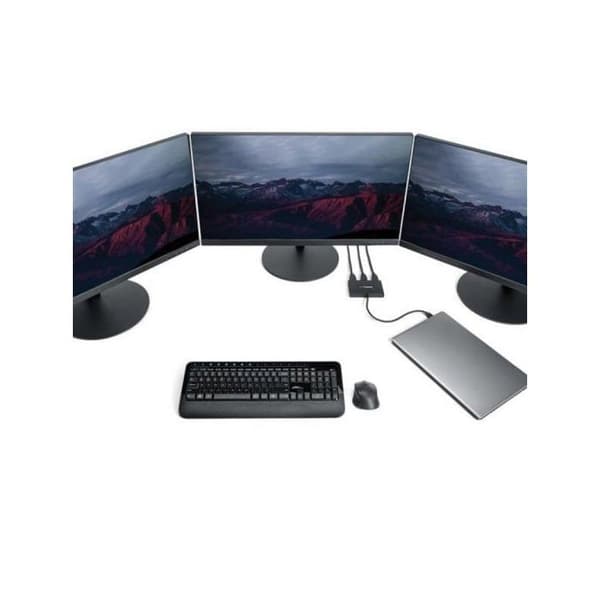 STARTECH USB Type-C Hub - 3x HDMI - Multiskärm - 3840x2160 - Splitter - Svart