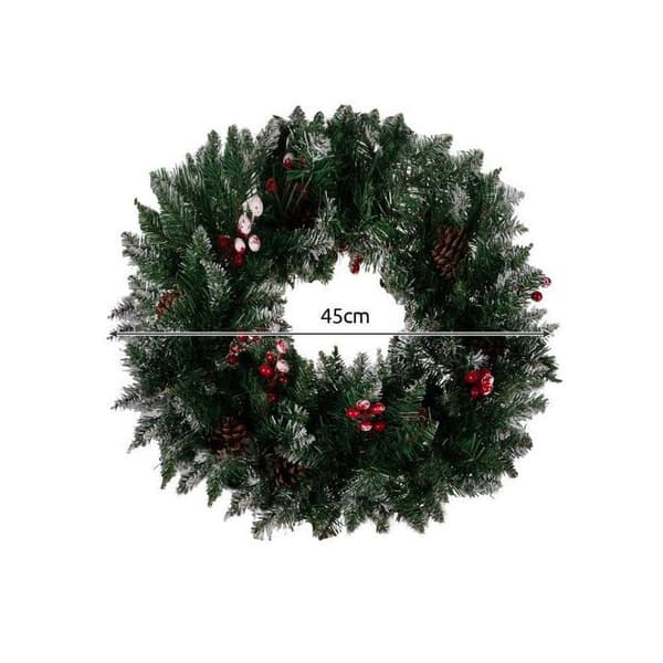 Snöig julkrans Ruhhy 22302