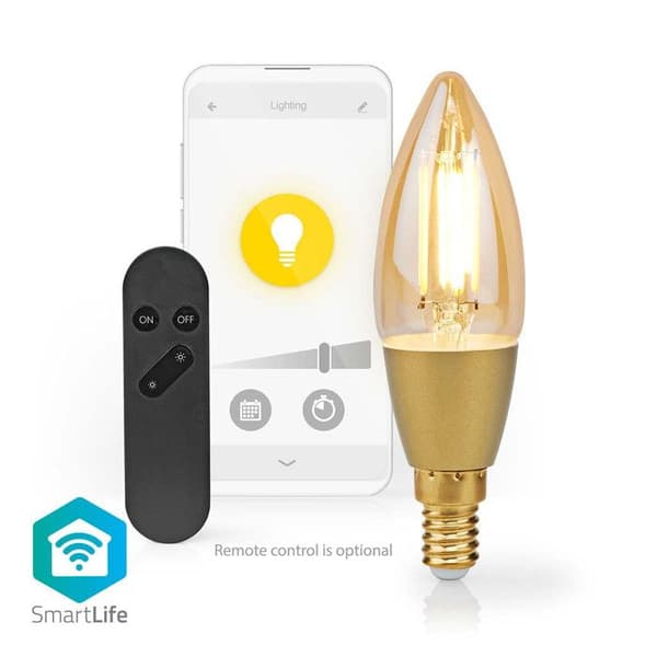 NEDIS LED SmartLife A Dimbar Wi-Fi E14 4.9 W Varmvit