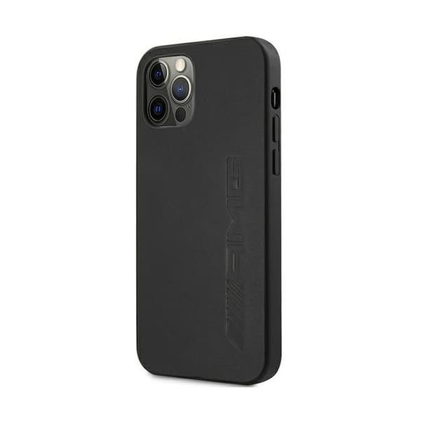 Läderfodral - MERCEDES - iPhone 12 Pro Max - Äkta läder - Svart - Stötskydd