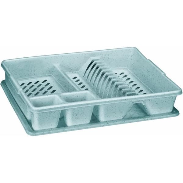 Diskställ - CURVER - 12 tallrikar - 45 x 38 x 8,8 cm - Plast - Grå
