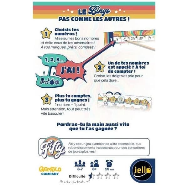 Jeu d'ambiance Iello Fifty