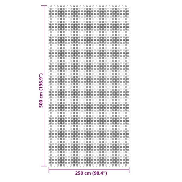 vidaXL Tältmatta grön 5x2,5 m 4008474