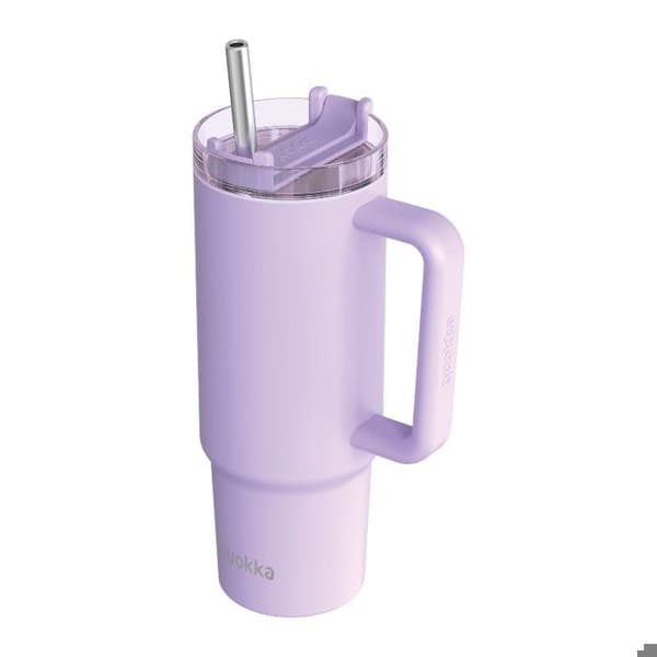 Isolerad kopp - QUOKKA - Stream - 950 ml - Rostfritt stål - Lila
