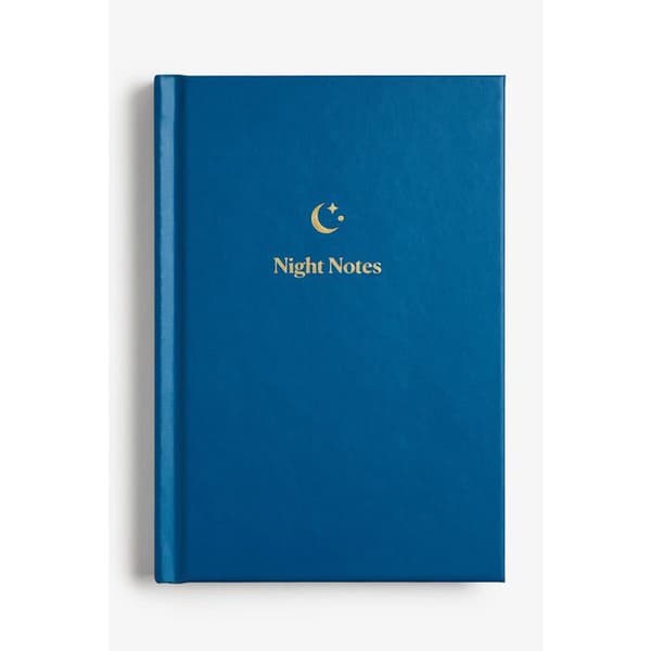 Carnet Night Notes A6 — 199 sidor, hård pärm blå, handgjord nattjournal