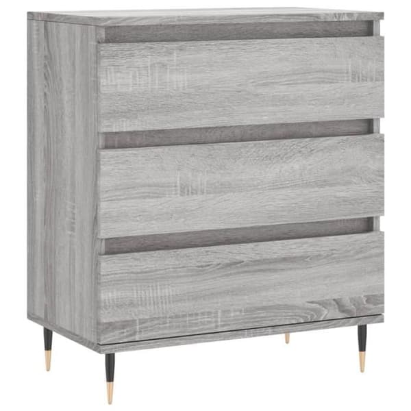 vidaXL Buffé Sonoma grå 60x35x70 cm Ingenjörsträ 827178