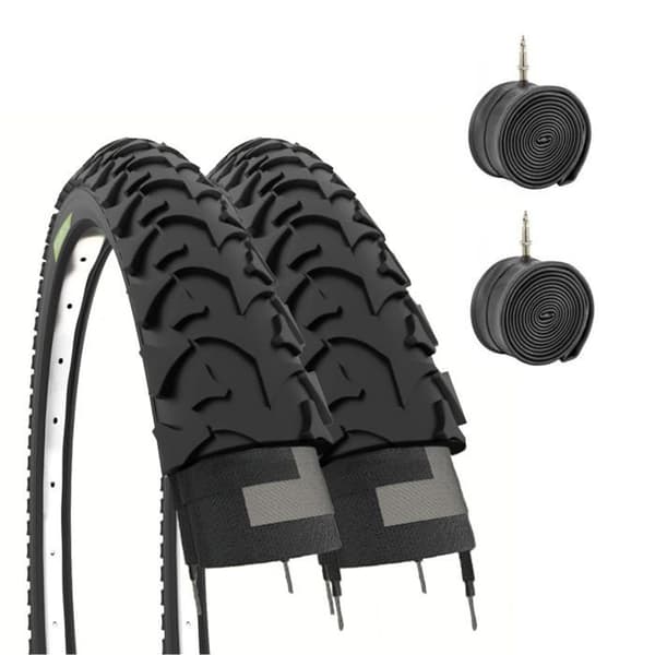 Däck - Ecovelò EBA12MBE - 2 däck + slangar - YLE - Barn MTB