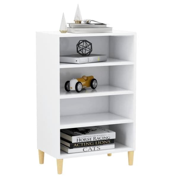 vidaXL Vit Skänk 57x35x90 cm Spånskiva