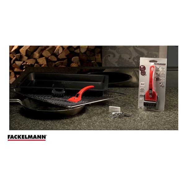 Skrapa för Fackelmann keramikhäll - Röd - Ref. 60146