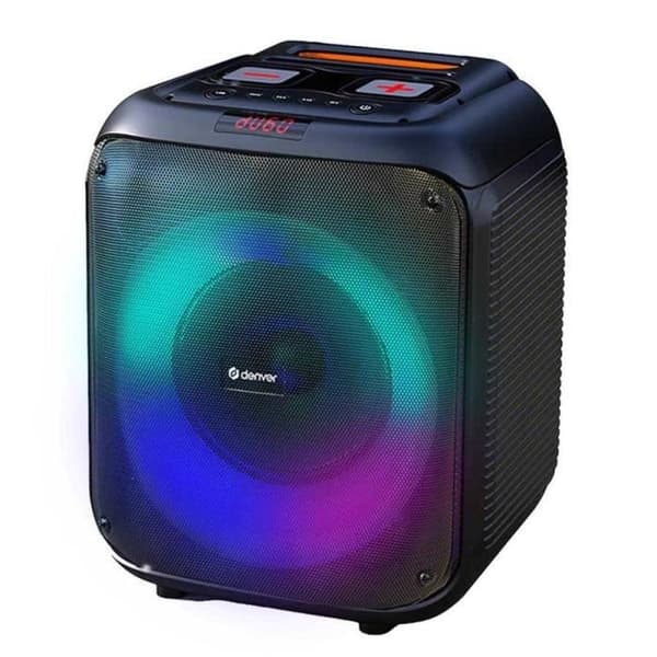 Bluetooth-högtalare - Denver - Kraftfull - Woofer 8 Tum - Bärbar - TWS-AUX-USB