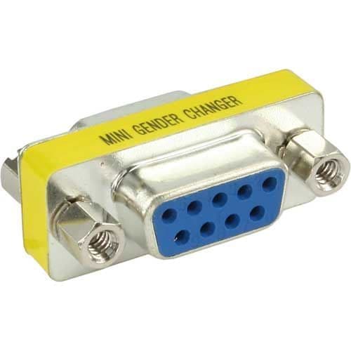 INLINE - Mini Gender Changer 9-stift hona/hona