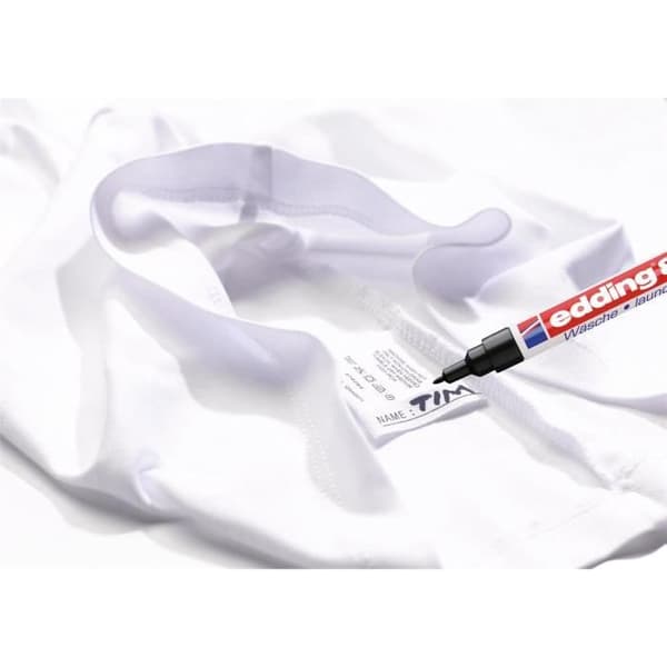 Specialty fabric marker - EDDING - 8040 - Röd - 1 mm - Fin - Opaque - Indelebil